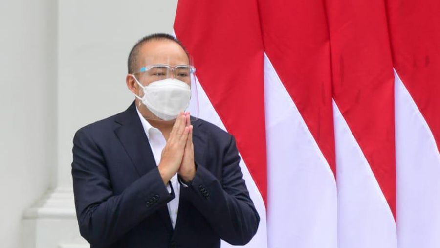 Presiden Joko Widodo (Jokowi) mengumumkan jajaran dewan direksi Lembaga Pengelola Investasi (LPI), dana abadi Indonesia yang bernama Indonesia Investment Authority (INA). (Muchlis Jr - Biro Pers Sekretariat Presiden)