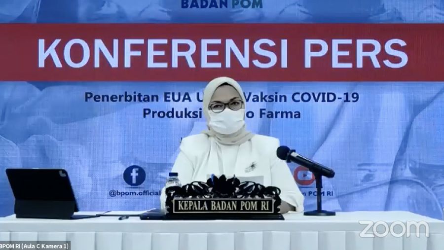 Kepala BPOM Penny K. Lukito (Tangkapan Layar Youtube BPOM)