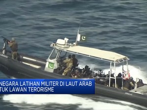 Puluhan Kapal Perang 'Serbu' Laut Arab