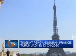 Tingkat Pengangguran Prancis Turun Jadi 8% di Q4-2020