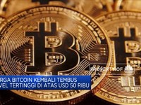 Harga Bitcoin Kembali Tembus USD 50 Ribu
