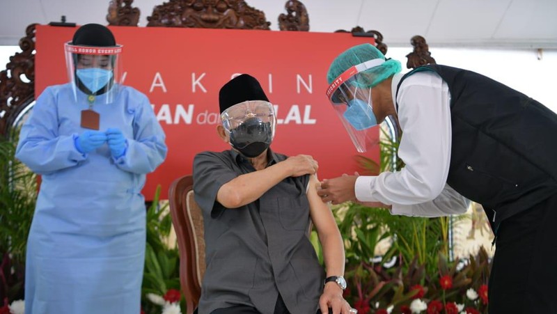 Pemberian vaksin kepada Wapres K. H. Ma’ruf Amin rencananya akan dilaksanakan pada Rabu (17/02/21), pukul 08.30 pagi, di Pendopo Kediaman Resmi Wapres, Jalan Diponegoro No. 2 Jakarta. (Dok Setwapres)