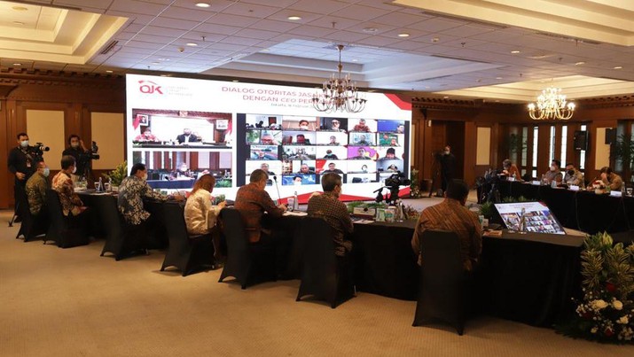 Pertemuan OJK dan pimpinan perbankan, 17 Februari 2021/Dok OJK Pertemuan OJK dan pimpinan perbankan, 17 Februari 2021/Dok OJK