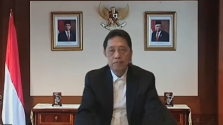 Heru Kristiyana, Kepala Eksekutif Pengawasan Perbankan OJK dalam acara Launching Roadmap Pengembangan Perbankan Indonesia (RP2I) 2020-2025. (Tangkapan Layar Youtube Jasa Keuangan)