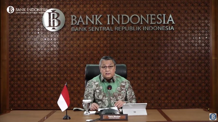 Pengumuman Hasil Rapat Dewan Gubernur (RDG) Bulanan Februari 2021 Cakupan Triwulanan (Tangkapan Layar Youtube BI)