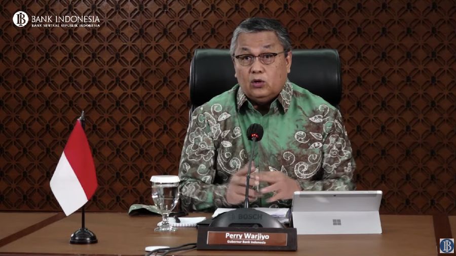 Pengumuman Hasil Rapat Dewan Gubernur (RDG) Bulanan Februari 2021 Cakupan Triwulanan (Tangkapan Layar Youtube BI)