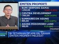 Ada Stimulus DP KPR 0%, Saham Emiten Properti Melesat