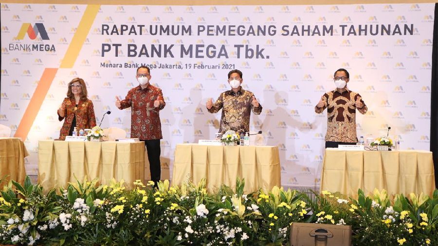 Rapat Umum Pemegang Saham Tahunan PT. Bank Mega (Tbk). (Dok. Bank Mega)
