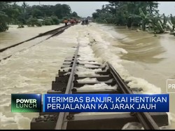 Akibat Banjir, KAI Setop Perjalanan Jarak Jauh