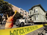 Unik! Rumah di San Fransisco Dipindahkan Pakai Truk 'Raksasa'