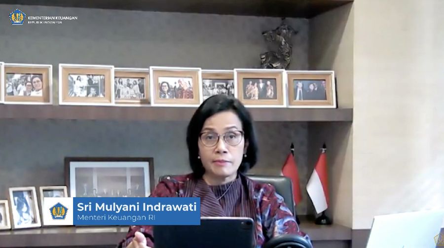 Menteri Keuangan Sri mulyani Memberikan Keterangan Pers mengenai APBN KITA (Tangkapan Layar Youtube Kemenkeu RI)