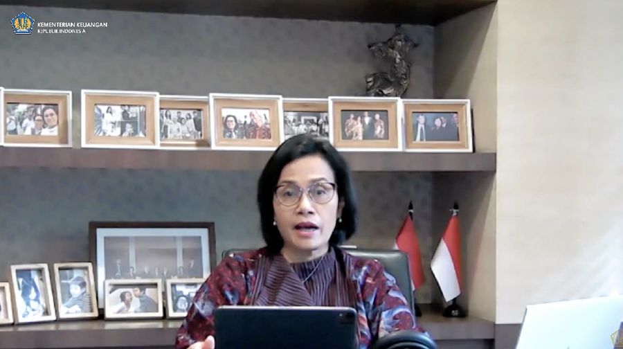 Menteri Keuangan Sri mulyani Memberikan Keterangan Pers mengenai APBN KITA (Tangkapan Layar Youtube Kemenkeu RI)