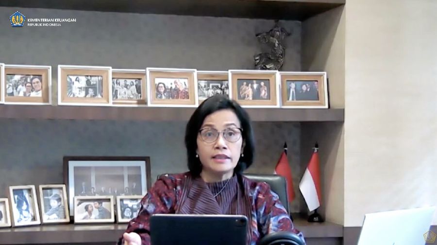 Menteri Keuangan Srimulyani Memberikan Keterangan Pers mengenai APBN KITA (Tangkapan Layar Youtube Kemenkeu RI)