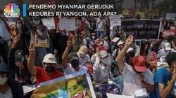 Pendemo Myanmar Geruduk Kedubes RI Yangon, Ada Apa?