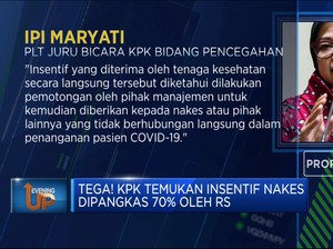 Tega! KPK Temukan Insentif Nakes Dipangkas 70% Oleh RS