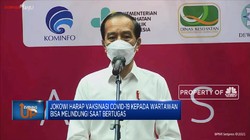 Harapan Jokowi di Program Vaksinasi Covid-19 Untuk Wartawan