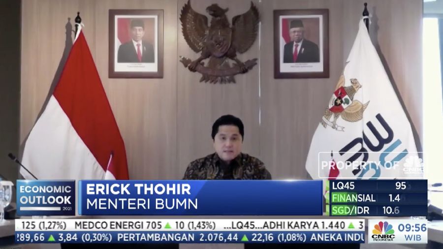 Menteri BUMN Erick Thohir, dalam acara ²©²ÊÍøÕ¾ Economic Outlook dengan tema