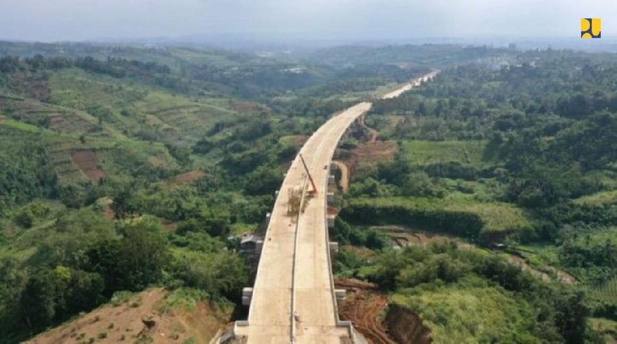 Jalan Tol Ciawi-Sukabumi Seksi Cigombong - Cibadak (Dok. Biro Komunikasi Publik Kementerian PUPR)