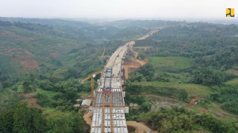 Jalan Tol Ciawi-Sukabumi Seksi Cigombong - Cibadak (Dok. Biro Komunikasi Publik Kementerian PUPR)