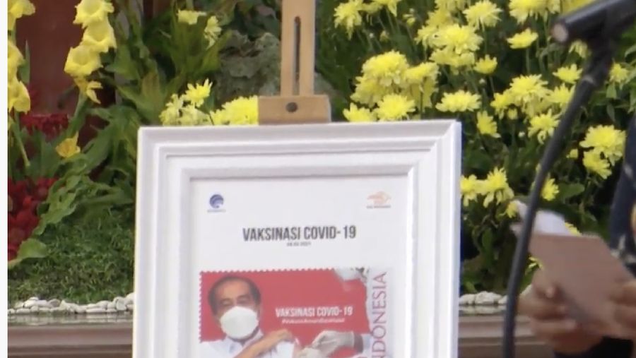 Peluncuran Program Konektivitas Digital 2021 dan Prangko Seri Gerakan Vaksinasi Nasional Covid/ Youtube: Stpres