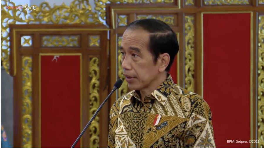 Peluncuran Program Konektivitas Digital 2021 dan Prangko Seri Gerakan Vaksinasi Nasional Covid/ Youtube: Stpres