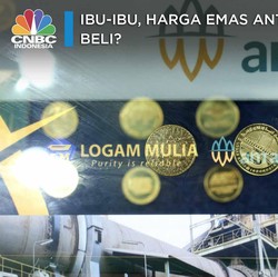 Ibu-ibu, Harga Emas Antam Sudah Drop 13% Lho, Beli?