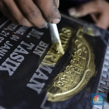 Tetap Eksis, Bisnis Batu Nisan Tidak Terdampak Pandemi