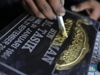 Tetap Eksis, Bisnis Batu Nisan Tidak Terdampak Pandemi