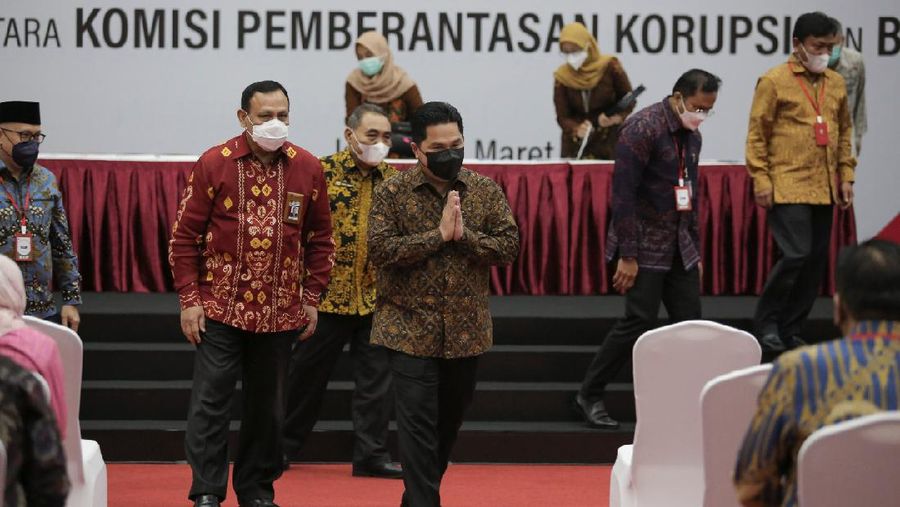 Komisi Pemberantasan Korupsi (KPK) dan 27 BUMN bekerja sama terkait pencegahan korupsi/Kemen BUMN