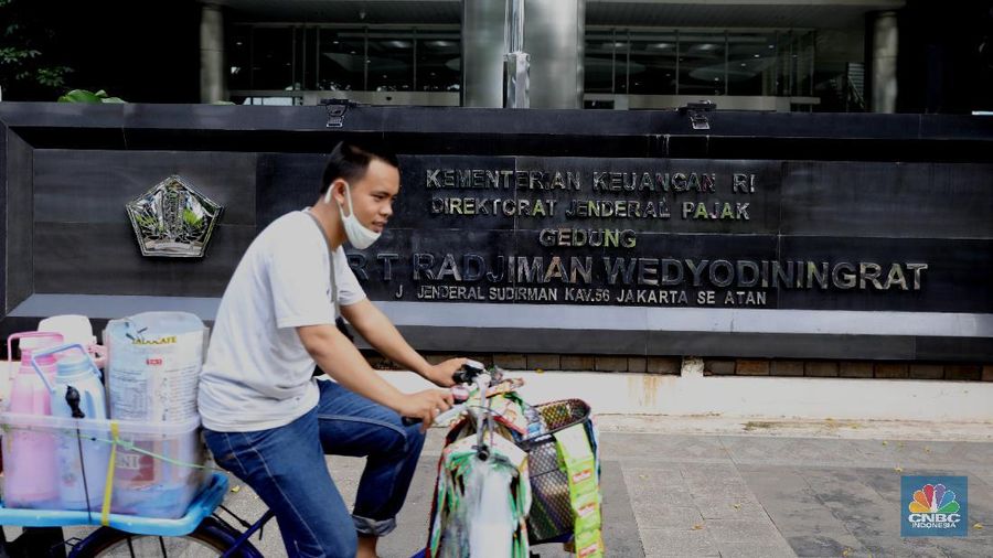 Gedung Kementerian Keuangan Dirjen Pajak. (CNBC Indonesia/Muhammad Sabki)