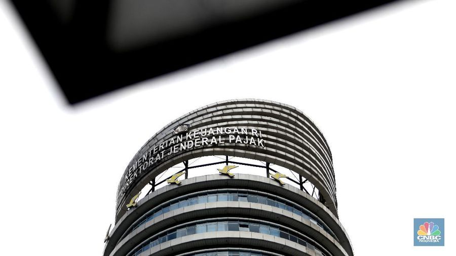 Gedung Kementerian Keuangan Dirjen Pajak. (CNBC Indonesia/Muhammad Sabki)