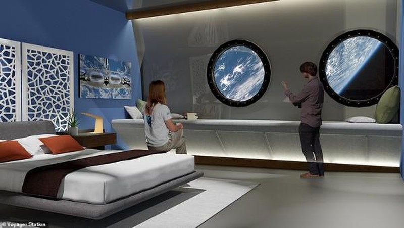 Hotel luar angkasa pertama rencananya akan mulai beroperasi pada 2027. (Dok: Voyager Station)