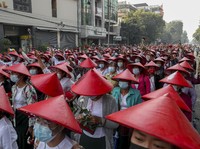 38 Tewas Sehari, Potret Terbaru Kekerasan di Demo Myanmar