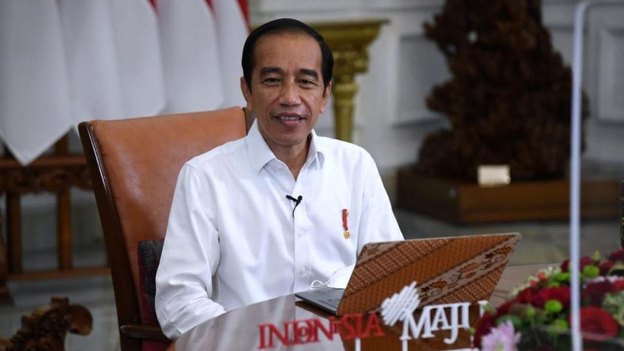 Presiden Jokowi Lapor SPT Tahunan PPh secara Daring. (Dok: Lukas - Biro Pers Sekretariat Presiden)