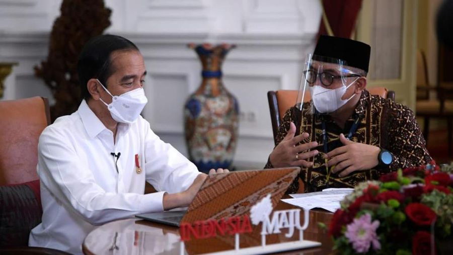 Presiden Jokowi Lapor SPT Tahunan PPh secara Daring. (Dok: Lukas - Biro Pers Sekretariat Presiden)