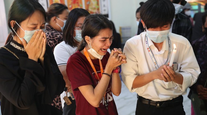 Kyal Sin atau Angel, remaja 19 tahun yang tewas tertembak junta Myanmar. AP/