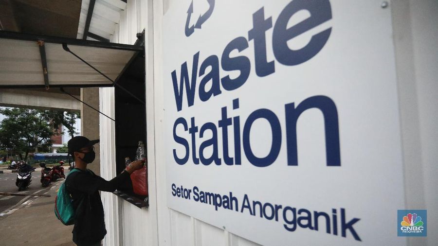 Sampah Anorganik. (CNBC Indonesia/Andrean Kristianto)