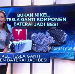 Bukan Nikel, Tesla Ganti Komponen Baterai Jadi Besi
