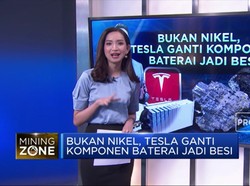 Bukan Nikel, Tesla Ganti Komponen Baterai Jadi Besi