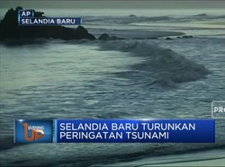 Selandia Baru Turunkan Tingkat Ancaman Tsunami