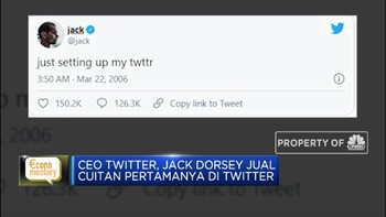 Jack Dorsey Jual Cuitan Pertamanya