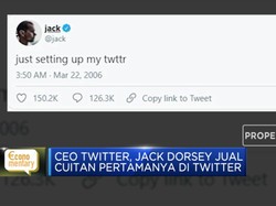 Jack Dorsey Jual Cuitan Pertamanya