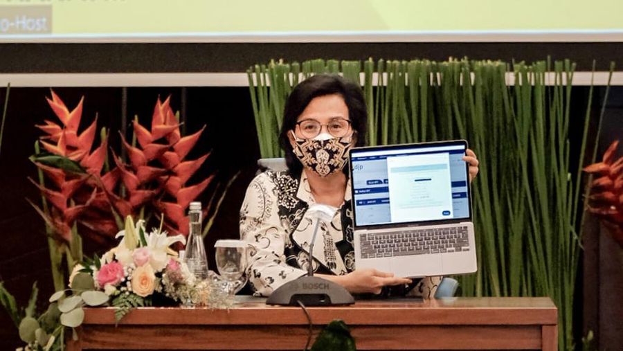 Sri Mulyani dan Suahasil lapor SPT. (Dok humas pajak)