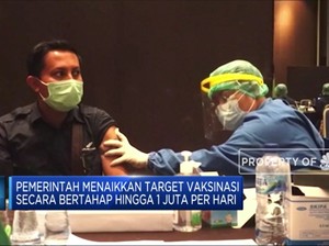 Pemerintah Targetkan Vaksinasi Covid-19 Selesai 2021