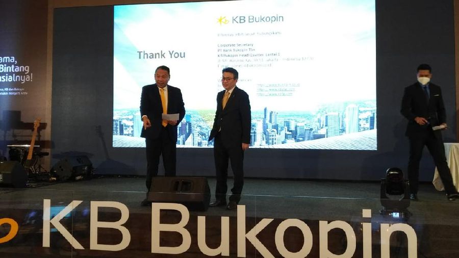 Peluncuran Logo dan Nama Baru PT Bank KB Bukopin di Four Season Jakarta. (CNBC Indonesia/Yuni A)