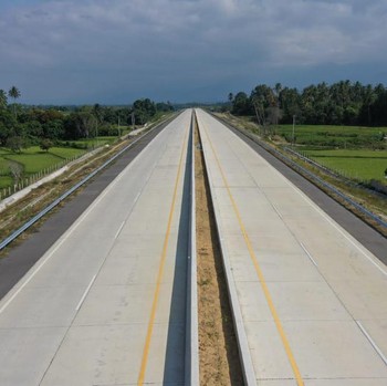 Penampakan Jalan Tol Sigli Aceh dari Udara