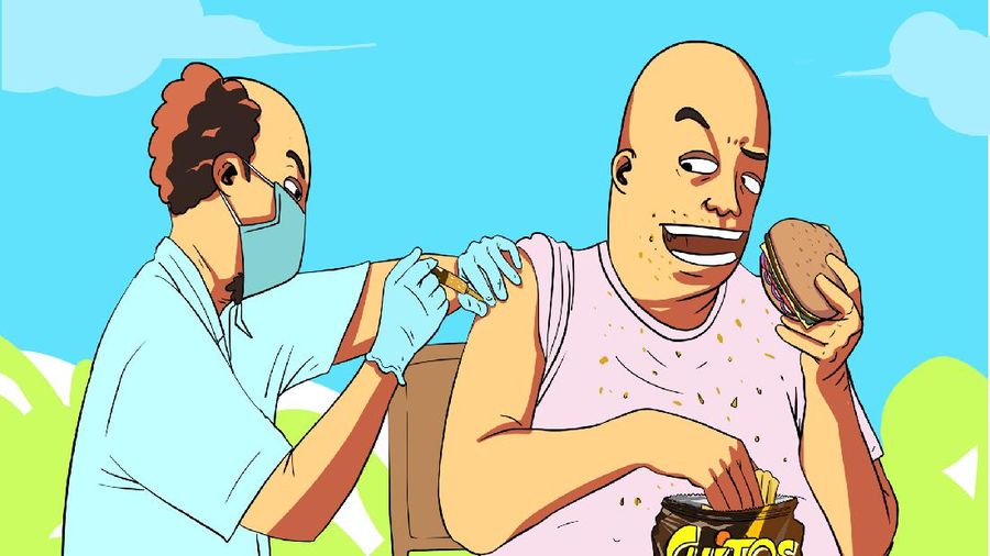 Infografis, Daftar Makanan Yang Harus Kamu Hindari Usai Vaksinasi Covid-19