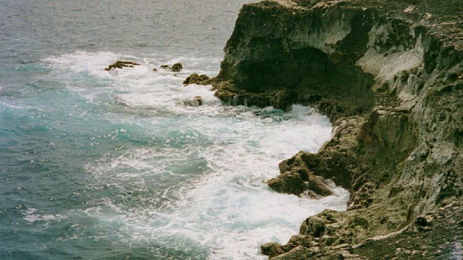 Sombrero Island, a patch of coral rock and limestone 38 miles north of the British territory of Anguilla in the Caribbean is pictured Feb. 23, 1999.  Beal Aerospace  Technologies, Inc. wants to start launching satellite rockets in the year 2001 from this tiny island which is home to a variety of Caribbean seabirds. (AP Photo/Jim Anderson)