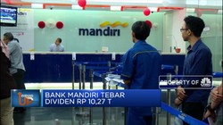 Bank Mandiri Tebar Dividen Rp 10,27 T