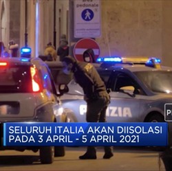 Infeksi Virus Corona Naik 15%, Italia Kembali Lockdown Ketat